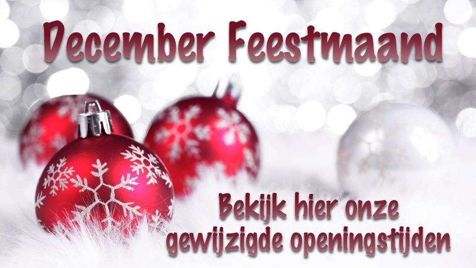 Openingstijden December